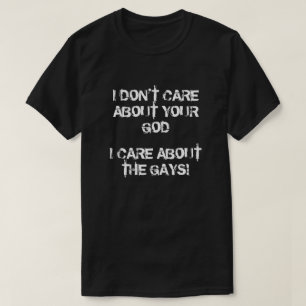 私気には神ではなくゲイについて Tシャツ