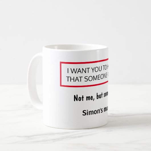 私気によりユーモアおもしろいな人パーソナライズされた コーヒーマグカップ (正面左)