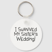 私生き延びの妹の結婚黒 キーホルダー (正面)