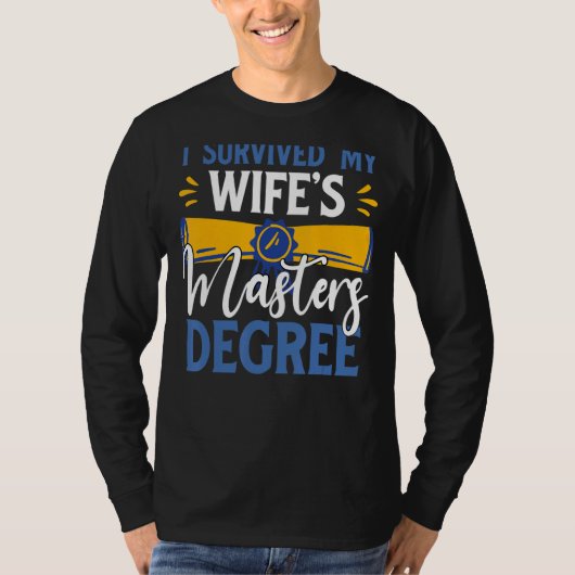 私生き延びの妻の修士のクール夫 Tシャツ (正面)