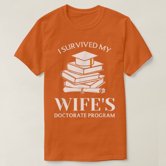 私生き延びの妻の博士プロおもしろいグラム Tシャツ (デザイン正面)