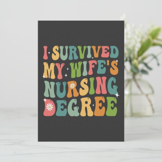 私生き延びの妻の看護の卒業式 招待状 (スタンド正面)