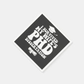 私生き延びの妻のPhdの論文 スタンダードカクテルナプキン (角)