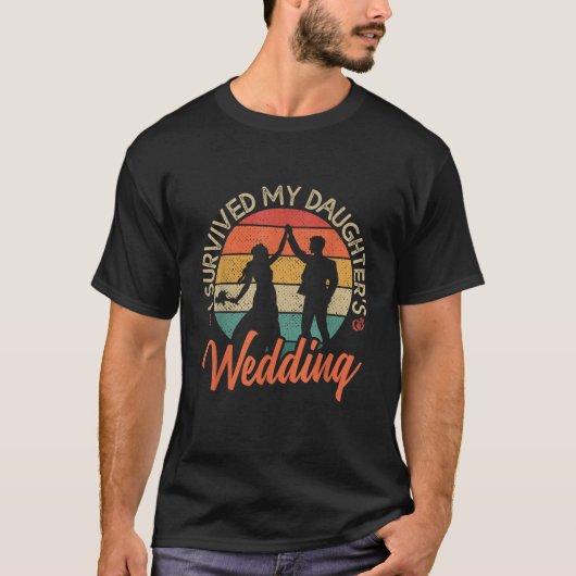 私生き延びの娘の結婚親おもしろいは Tシャツ (正面)