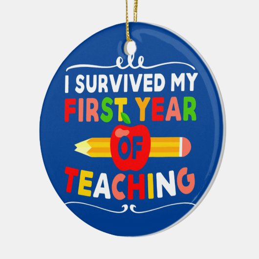 私生き延びはデザインを取り戻し教えて1年目 セラミックオーナメント (左)