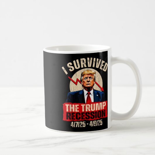 私生き延びはトランプ不況4_7_25 4_9_25トランプ コーヒーマグカップ (右)