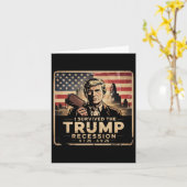 私生き延びはトランプ不況 カード (黄色い花)
