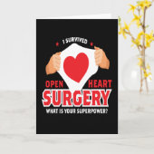 私生き延びはハート手術ハート カード (黄色い花)