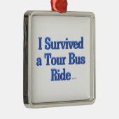 私生き延びはバスツアーの方形メダル メタルオーナメント (右)