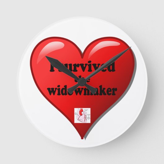 私生き延びは未亡人 ラウンド壁時計 (正面)