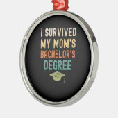 私生き延びは母の学士号を取得した メタルオーナメント (左)