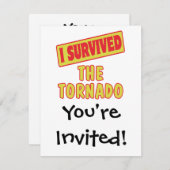 私生き延びは竜巻 招待状 (正面/裏面)