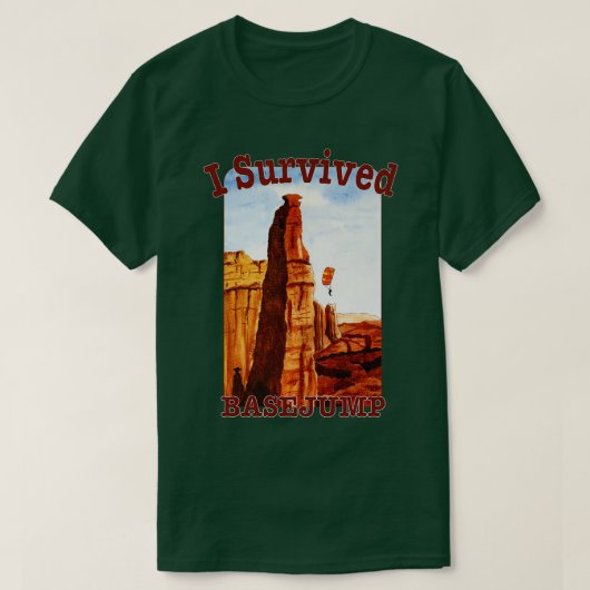 私生き延びは飛び跳び Tシャツ (デザイン正面)