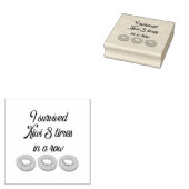 私生き延びは3回連続で ラバースタンプ (押印)