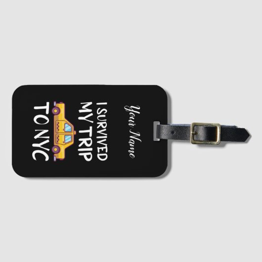 私生き延びはNYCに行った ラゲッジタグ (正面横)