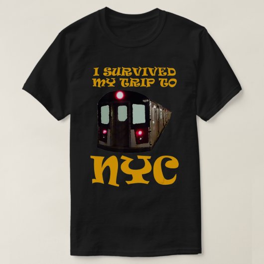 私生き延びはNYCに行った Tシャツ (デザイン正面)