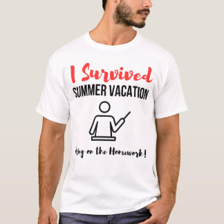 私生き延び夏休 Tシャツ
