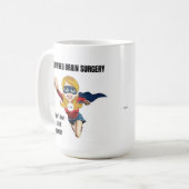 私生き延び脳外パーソナライズされた術 コーヒーマグカップ (正面左)