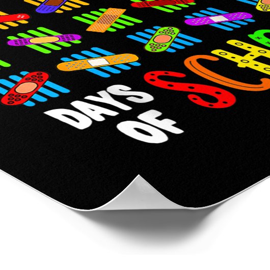 私生き延び100日の学校先生 ポスター (角)