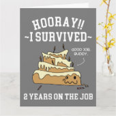 私生き延び2年の雇用創業 カード (黄色い花)