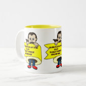 私生き延び ツートーンマグカップ (正面左)