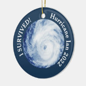 私生き延び!ハリケーンIan 2022 セラミックオーナメント (左)