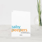 私生児の誕生の発表 案内状 (裏面)