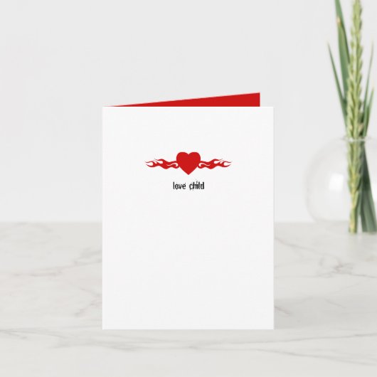 私生児の誕生の発表 案内状 (正面)