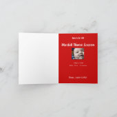 私生児の誕生の発表 案内状 (内部)