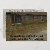 私用おもしろいなアドレス変更カード: ゲストルーム 案内状 (正面/裏面)