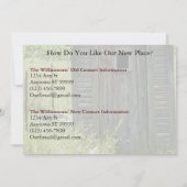 私用アドレス変更カード: 国の家 案内状 (裏面)