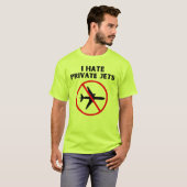 私用ジェット機は嫌いだ Tシャツ (正面フル)
