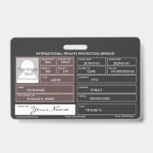 私用セキュリティ・サービス バッジ (裏面)