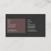 私用セキュリティ・サービス 名刺 (裏面)