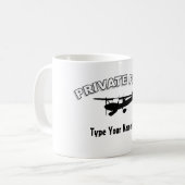 私用パイロット コーヒーマグカップ (正面左)