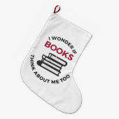 私疑問に思はもし自分に関しても本を読む – Readi ラージクリスマスストッキング (正面 (吊り時))