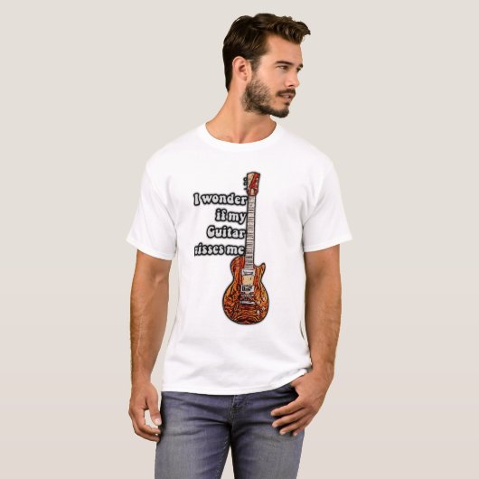 私疑問に思はギタ恋しく思ーを。ヴィンテージの色 Tシャツ (正面フル)