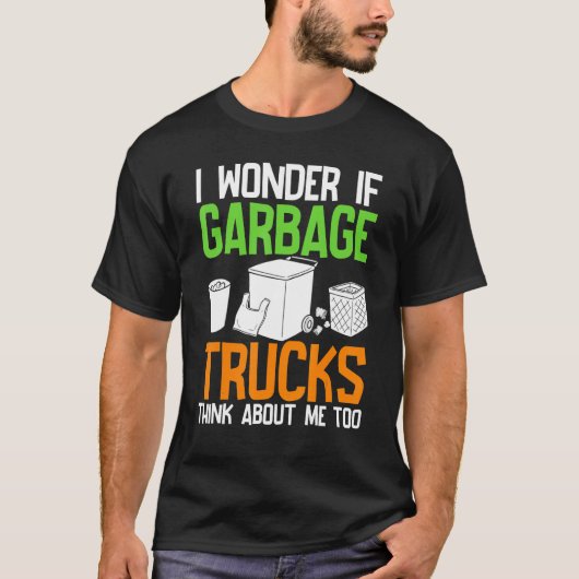 私疑問に思ももしゴミ考えを捨てる Tシャツ (正面)