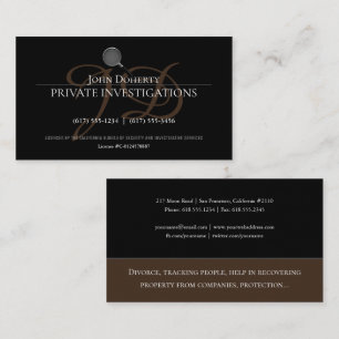 私的調査  探偵プロフェッショナル 名刺