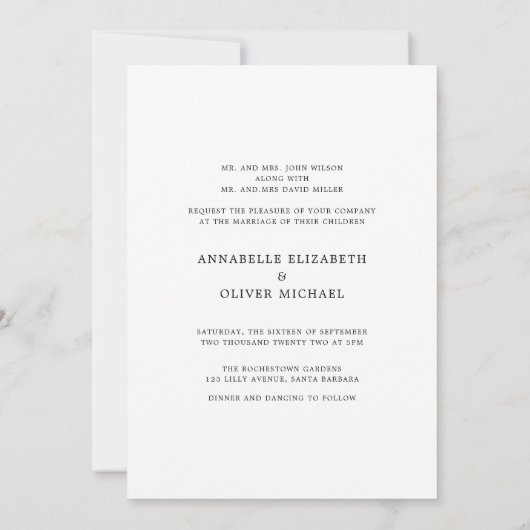 私祝たちと|写エレガント真結婚の無効 招待状 (裏面)