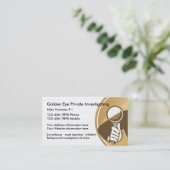 私立探偵および監視 名刺 (スタンド正面)