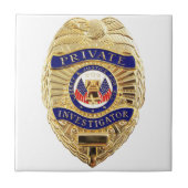 私立探偵のバッジ タイル (正面)