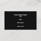 私立探偵の名刺 名刺 (裏面)