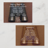 私立探偵の名刺 名刺 (正面/裏面)