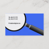 私立探偵の名刺 名刺 (裏面)