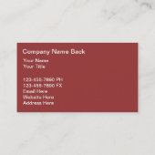 私立探偵の名刺 名刺 (裏面)