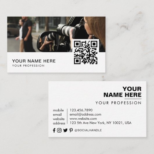 私立探偵の名刺 名刺 (正面/裏面)