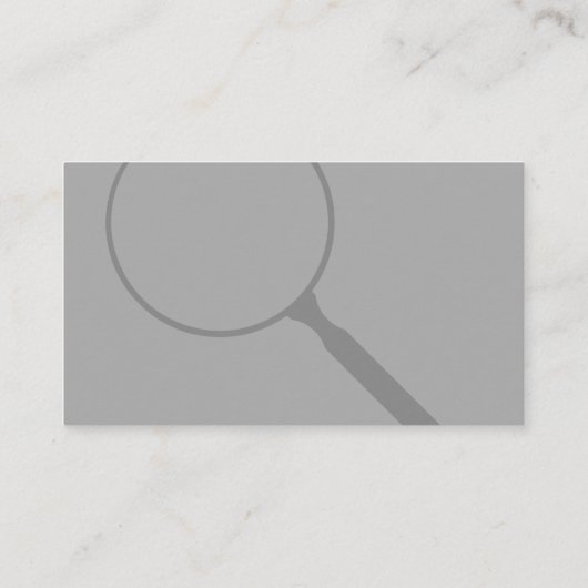 私立探偵の名刺 名刺 (裏面)