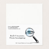 私立探偵の探偵の名刺 名刺 (外部フラット)