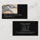 私立探偵の法の執行の日焼けの銀 名刺 (正面/裏面)